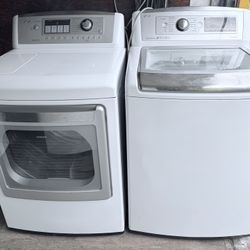 LG WASHER AND GAS DRYER 