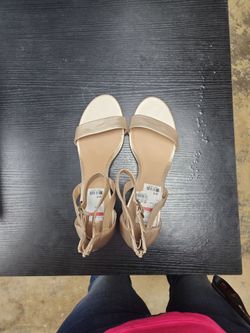 Nude Strappy Heeled Sandals