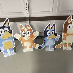 Bluey Family Cutouts