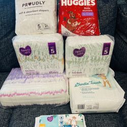 Diapers Size 5 And Wipes