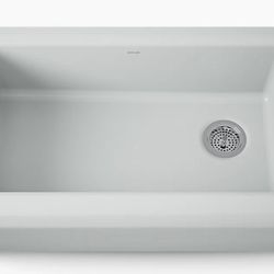 Riverby 35.25” undermount single-bowl farmhouse workstation kitchen sink