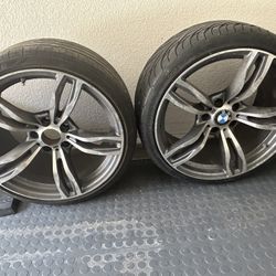 BMW Car Rims With Used Tiresx2