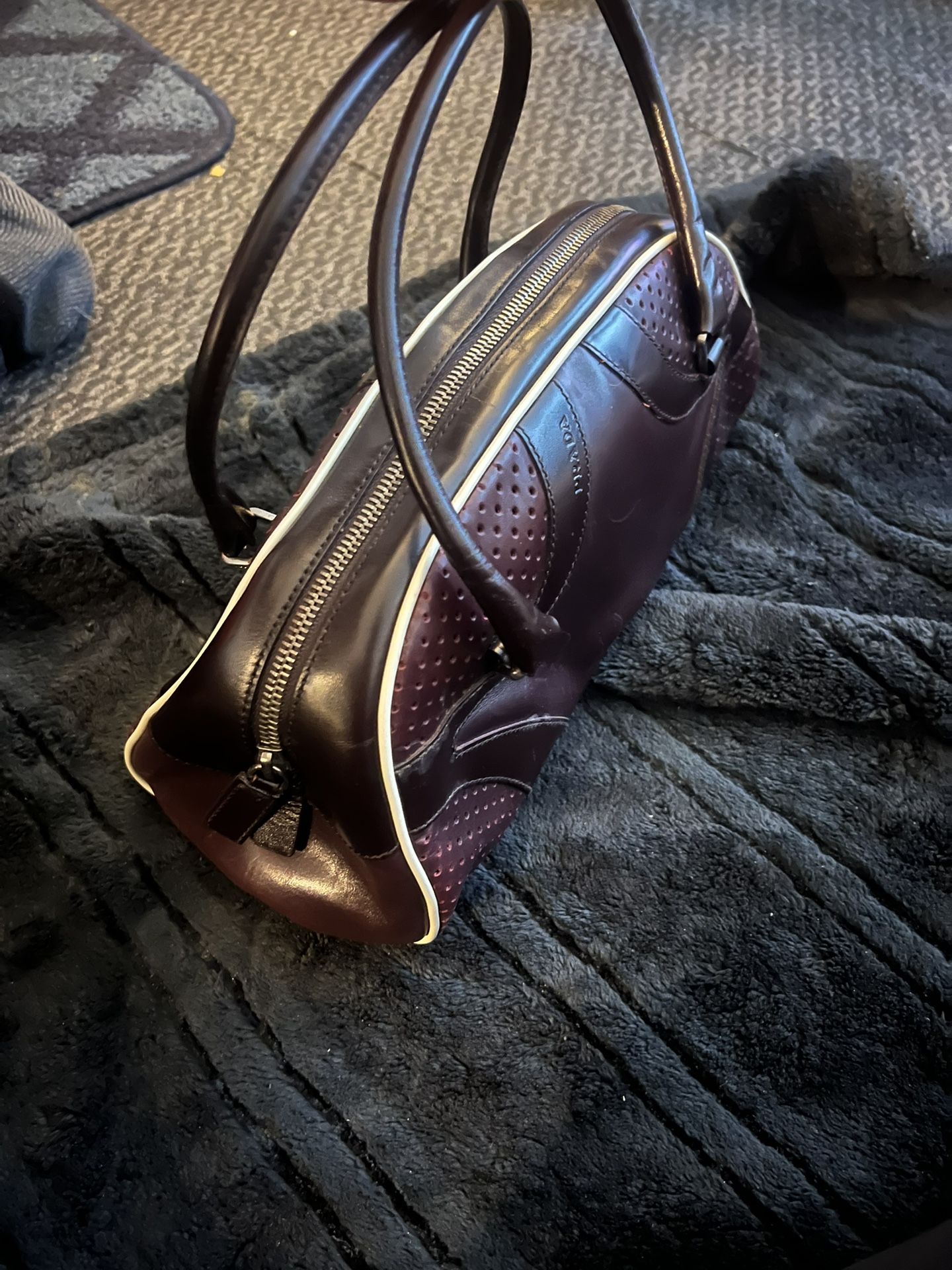 Prada Vintage Leather Bowling Bag