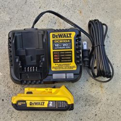 Dewalt 20v Battery 2.0 Ah And Charger Brand New 