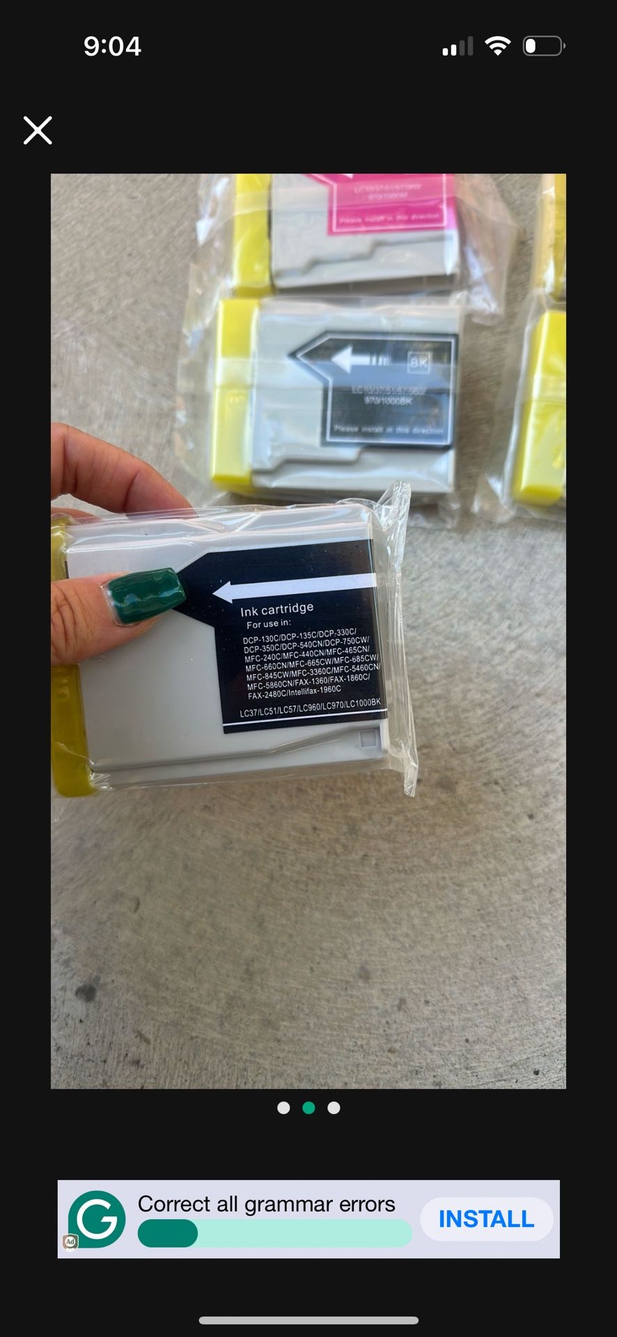 BLACK INK BROTHER PRINTER $60