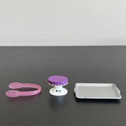 Shopkins Pretty Cake Stand Food Fair Cupcake Collection 3 Pc Season 3 Moose Toys