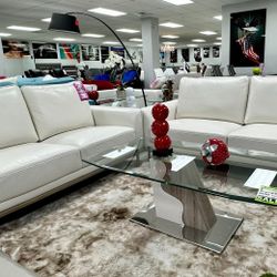 Beautiful Living Room Furniture Sofa & Loveseat Set NOW 80% OFF For ONLY $599 (Black & White Available)