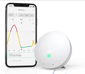 Airthings Wave Mini (Model 292) Air Quality Monitors - Mold Risk & VOCs