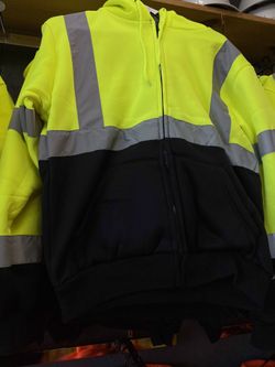 High Visibility Zip Up Hoodie