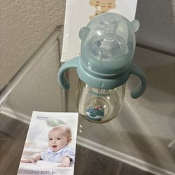 POTATO Baby Bottles PPSU Baby Feeding Bottle 10 oz Anti-Colic Bottles with Silicone Nipples Breastfeeding Bottles for Babies & Toddlers - Blue$6 