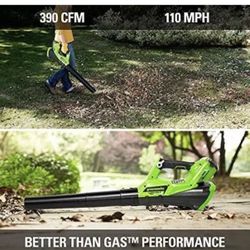 Greenworks G-MAX 4OV Cordless String Trimmer and Leaf Blower TOOL ONLY