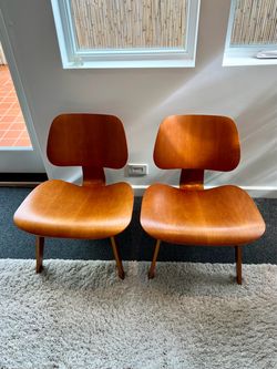Herman Miller Eames LCW Pair – Natural Cherry