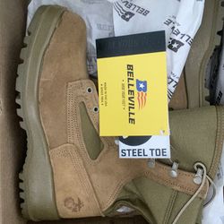 Military Boots, Steel Toe Work Boots 8.5