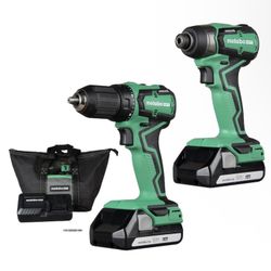 METABO РТ MultiVolt 2-Tool Brushless Power Tool Combo Kit with Soft Case (Li-ion Batteries Included and Charger Included)