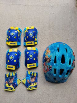 Paw Petrol Helmet & Knee Elbow Pads