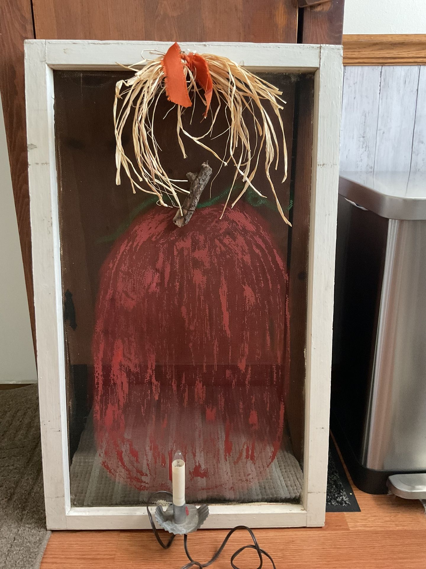 Pumpkin Decor Window Screen