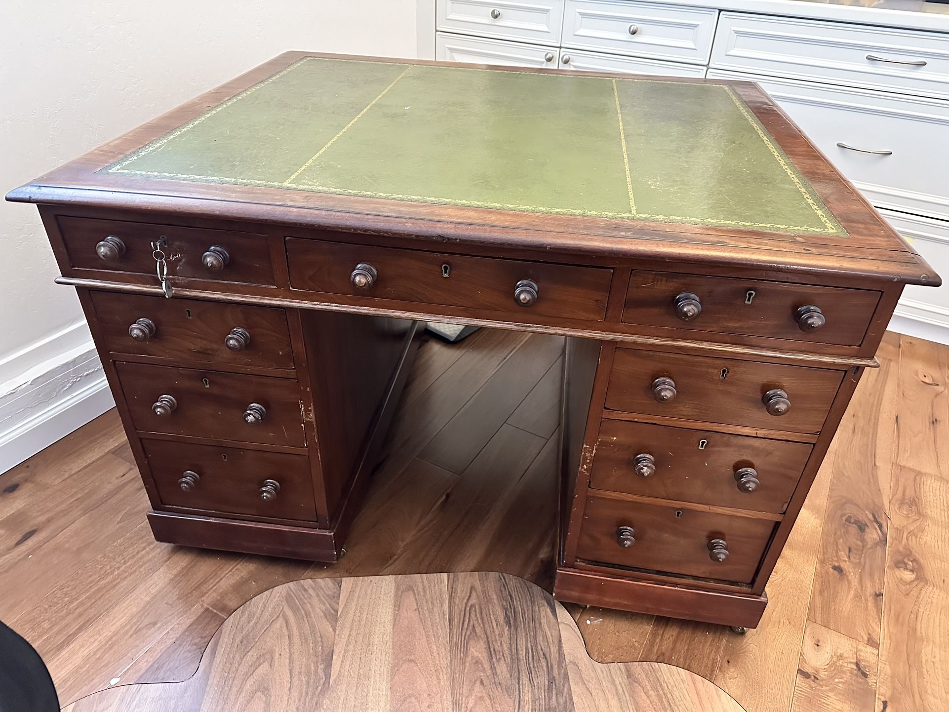 Mid-19th Century George III Antique partners desk