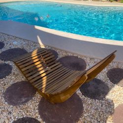 2 Teak Lounge Chairs $150 