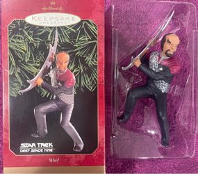 1999 Hallmark Keepsake Star Trek: Deep Space Nine Worf Ornament