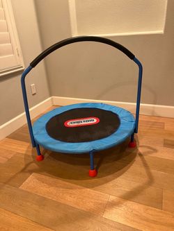 Little Tikes 25" Round Easy Store 3' Trampoline - Blue/ Black