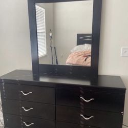 Gently Used Dresser With Mirror 
