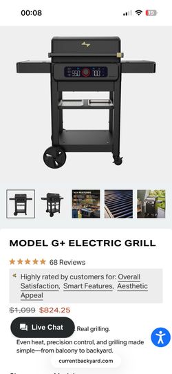 Current Model G+ Dual Zone Electric Grill