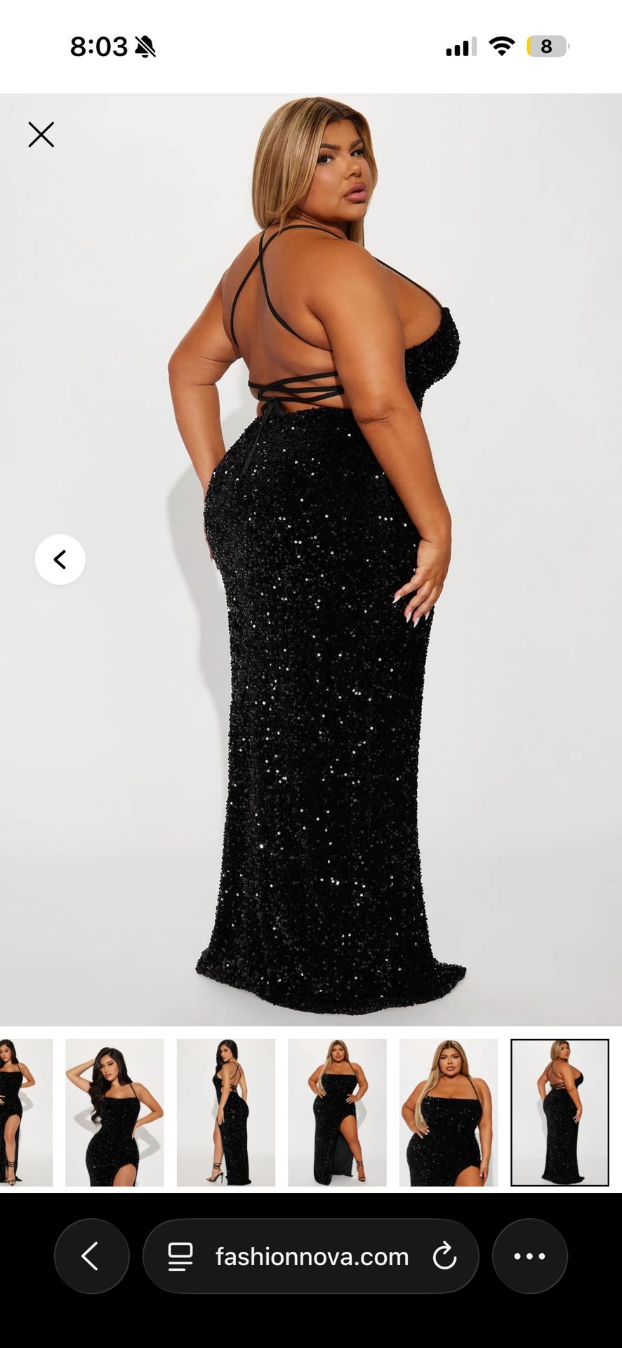 Beautiful Black Shiny Dress