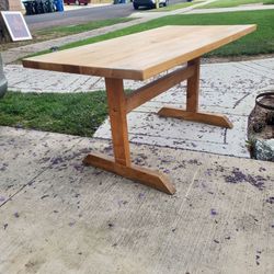 Farmhouse Rustic Wood Table