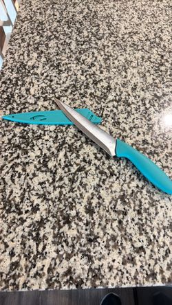 Teal Kitchen Knife with Blade Guard (9 Available)