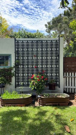 Ornate metal wall art