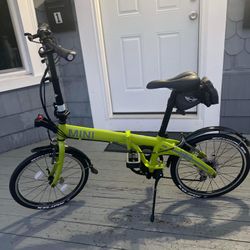 MINI COOPER City Cruiser Folding Bicycle -Lime Green 8-Speed