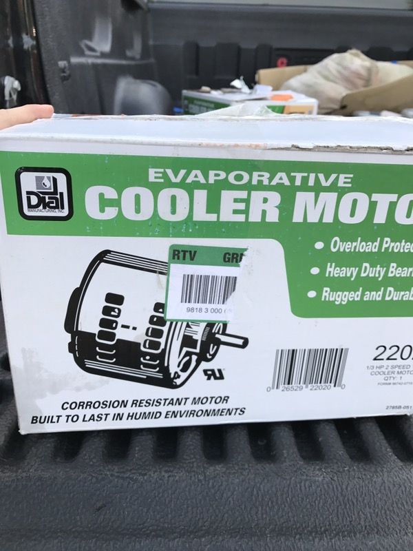 Dial 1/3 HP 2 Speed Evap Cooler Motor