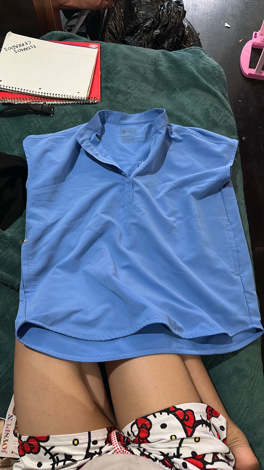 Figs XS Scrub Top