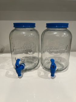 1 Gallon Glass Mason Jar Beverage Dispenser Aladdin