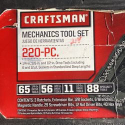 Craftsman 220 Pc Tool Set