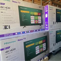58” inch Hisense Smart Roku 4K 
