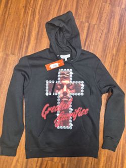 Greatest Sacrifice Graphic Hoodie Black Size Small