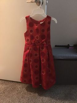 Girl Red Holiday Dress Size 6x