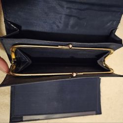 Large Navy Wallet  