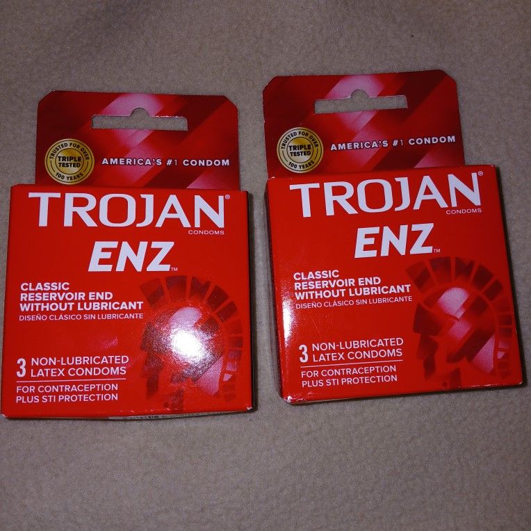 New Trojan Enz Condoms 6 Total 