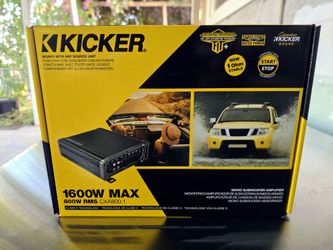 🔥$190 🔥Kicker CXA800.1 1600W Max Mono Subwoofer Amplifier