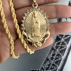 virgen de guadalupe necklace 