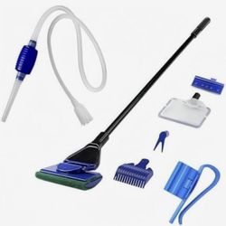 Fish Tank Net 5 in 1 Cleaning Set Fish Tank Cleaning Tools, Fish Tank Cleaner,Fish Tank Siphon,Tank Cleaning kitAquarium Water Change Aqu
