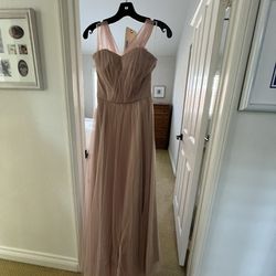Blush Pink Unworn Bridesmaid Dress Size 0