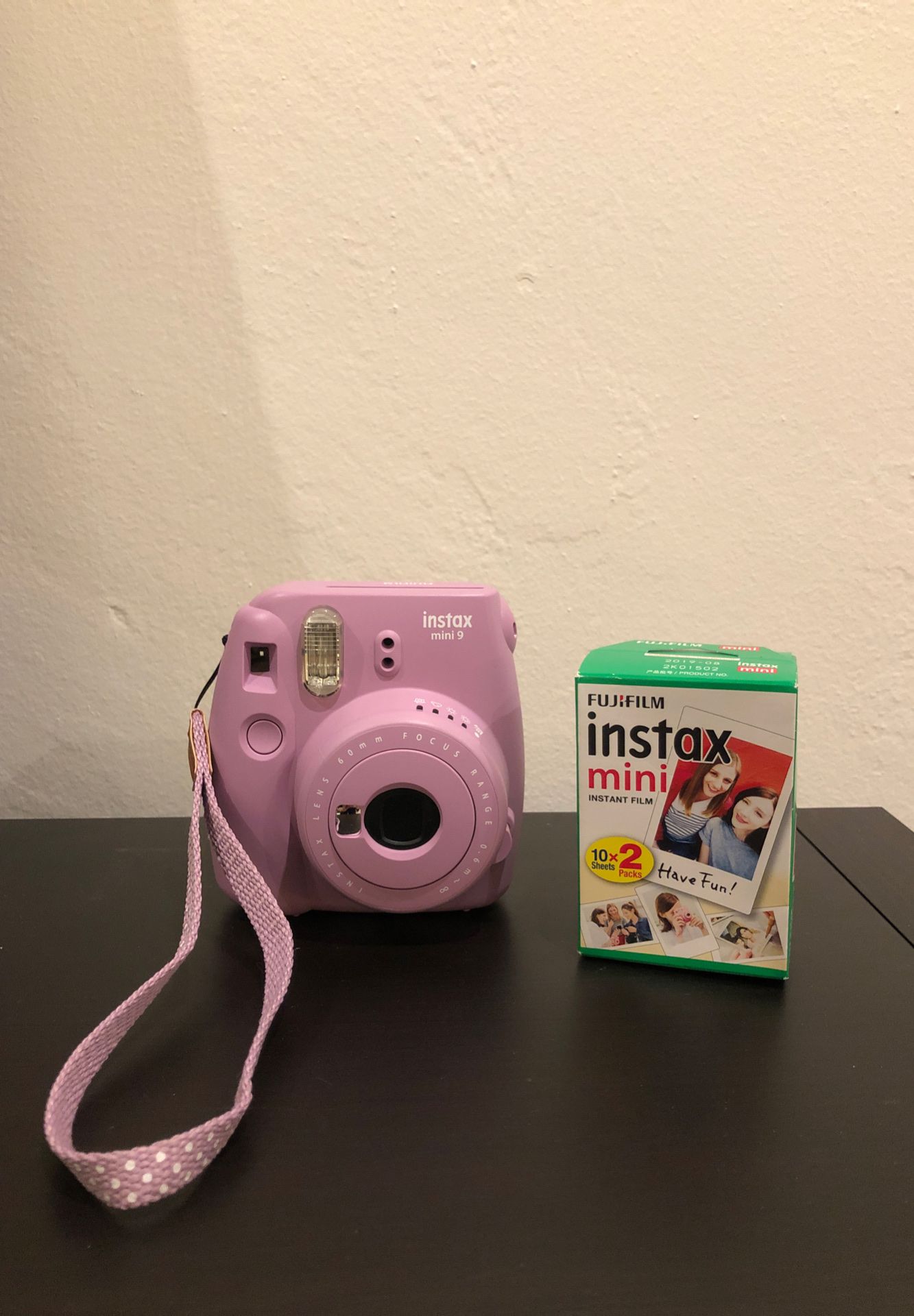 Instax Mini 9 Fujifilm Camera with 20 pack Film