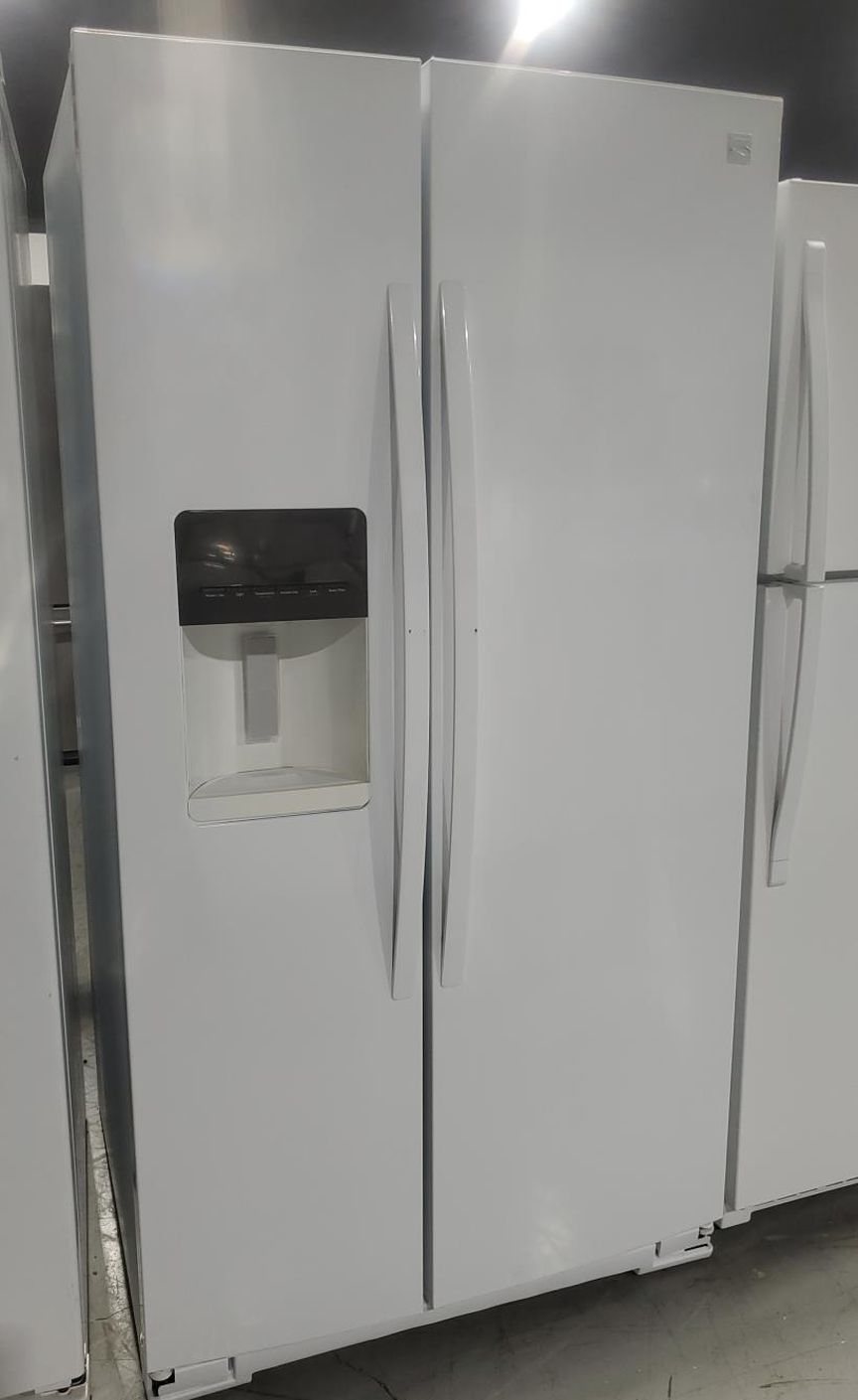 Kenmore Side-by-Side White Refrigerator Fridge