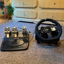 Steering Wheel With Xbox Series S, And A Manual Shifter