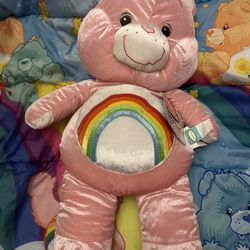30” MWT Shiny Cheer Care Bear Cuddle Pillow