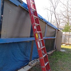 Werner 20 Ft  300 Lbs Capacity Extension Fiberglass Ladder