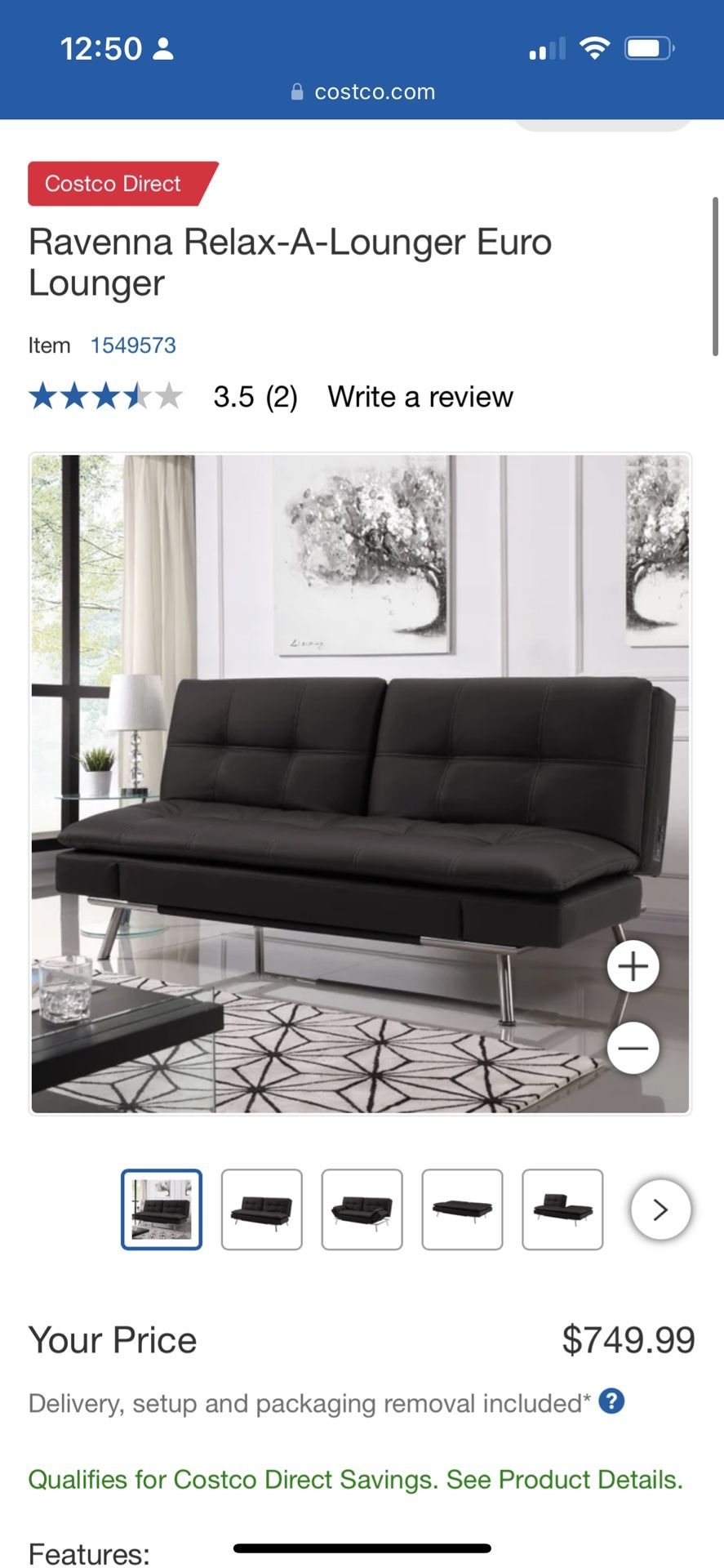 Ravenna Relax-A-Lounger Euro Lounger